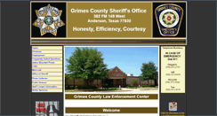 Desktop Screenshot of grimescountyso.org